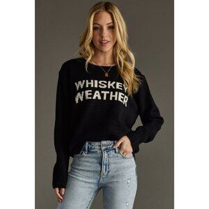 Whiskey Weather Graphic Knit Sweater By Panache Apparel Cozy Statement Pullover